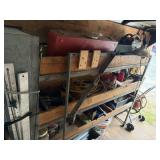 Right side of trailer contents - air hose & reel,