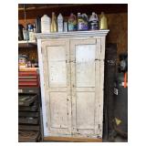 Storage cabinet and contents - hoses,