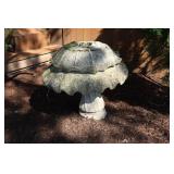 Cement bird bath