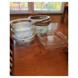 Pyrex lot including pie plates, baking dishes