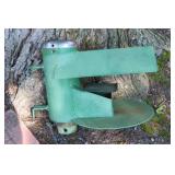 Green steel wildlife feeder