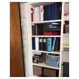 Lot including coin sorter & wrappers, binders,