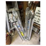 Werner multi position folding aluminum ladder