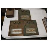 Lot - 3 Corbin brass US Post Office lock box