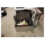 Lot - Aluminum box, Stainless steel pan, tool bag