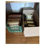 2 Boxes of picture frames