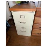 2 Drawer metal file cabinet with custom