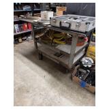 Iron rolling work table 48.25 X 37.5 X 32.75 (does