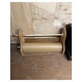 Crab paper in homemade dispenser