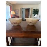 2 Pyrex Forest Fancies mushroom pattern Cindrella