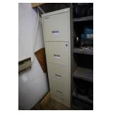 4 Drawer metal file cabinet