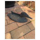 Cast iron duck boot scraper