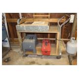 Metal Cart (contents on cart not included)