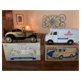 2 Die-cast collectible toy truck banks