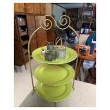 3 Tier serving stand with 3 Royal Norfolk