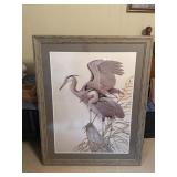 Large Art LaMay signed and framed print featuring