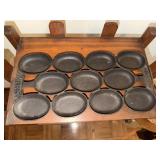 Antique N. Waterman Boston cast iron gem pan