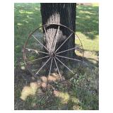 Cast iron wagon wheel
