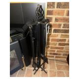Iron fireplace tools
