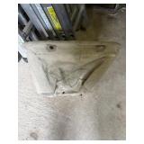 Large canvas utility bag, galvanized tub with wax,