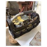 AWP tool box with contents - pry bar, folding