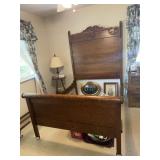 Antique oak bed frame originally
