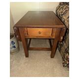 2 Pine side drop leaf tables hand