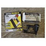 Lot - Central pneumatic 18 ga brad nailer,