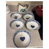 5 Folk Craft Animals and Hearts spongewear style