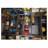 Contents of shelving - Craftsman router table,