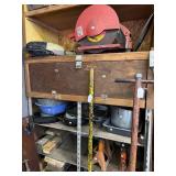 Milwaukee 14 inch chop saw, Dayton blower, oil