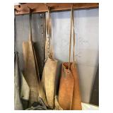 Leather welding haprons and  cable-bolt cutters