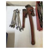 2 Ridgid pipe wrenches - 12 & 24 inches and