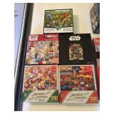 5 1000 Piece puzzles including Star Wars