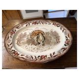 3 Large turkey platters