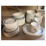 Corelle china set incuding dinner, salad & bread