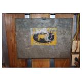 Metal wall mounted writing desk (buyer must remove