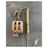 Chatillon hanging spring scale and