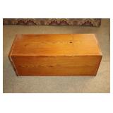 Handmade wood block table 33" x 12.5" x 12.5"
