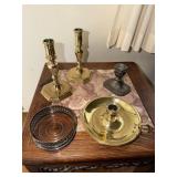 Valsan Portugal brass candleholders,
