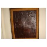 Leather Bas Releif scene from The Merchant of