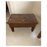 Primitive wooden foot stool