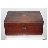 Antique mahogany letter box writing desk