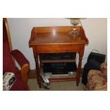 Pine washstand 26" x 15.5" 32" T (contents not
