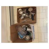 2 Box lots - 1 silverplate, Carvel Hall