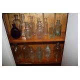 Bottle lot - Abner Royce, Pairpoint blown