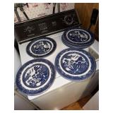 10 Johnson Bros England Willow plates