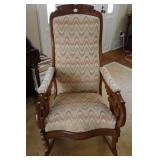 Victorian highback rocker