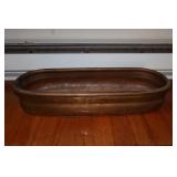 Hammered copper planter 21" long