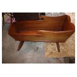 Pine rocking cradle 40"x26"x18.5"T